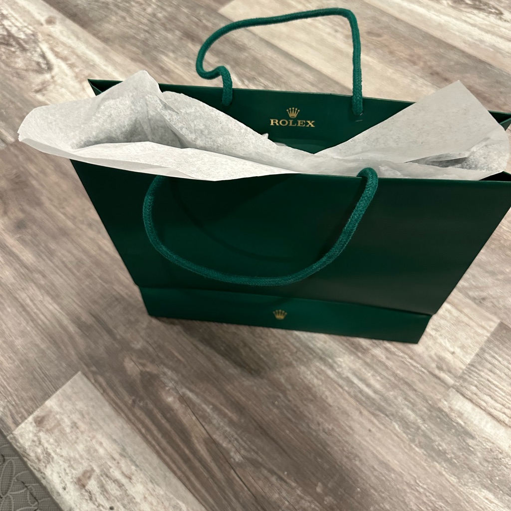 Rolex ShoppingGift Bag In Deep Green
